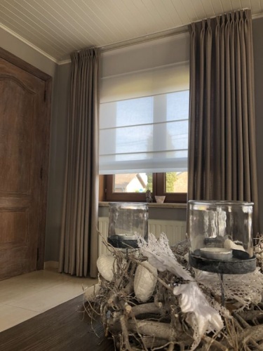 Римская штора тюль на проем