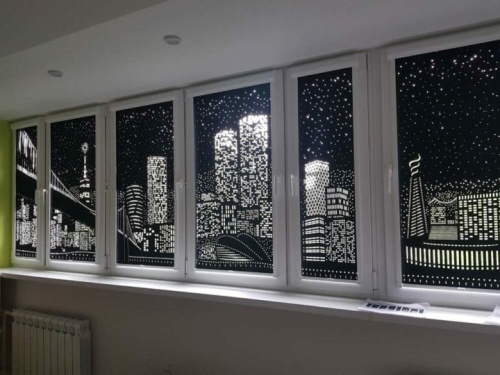 Рулонные шторы  с перфорацией