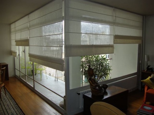 Римская штора тюль на проем