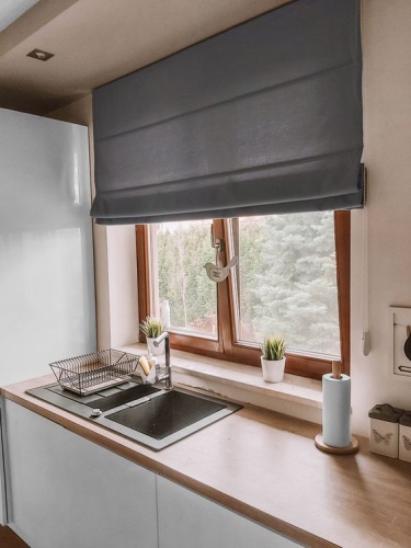 Римская штора на проем (однотон)