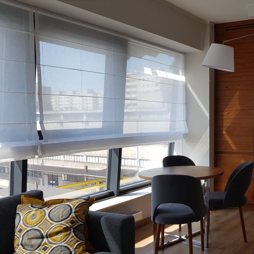 Римская штора тюль на проем